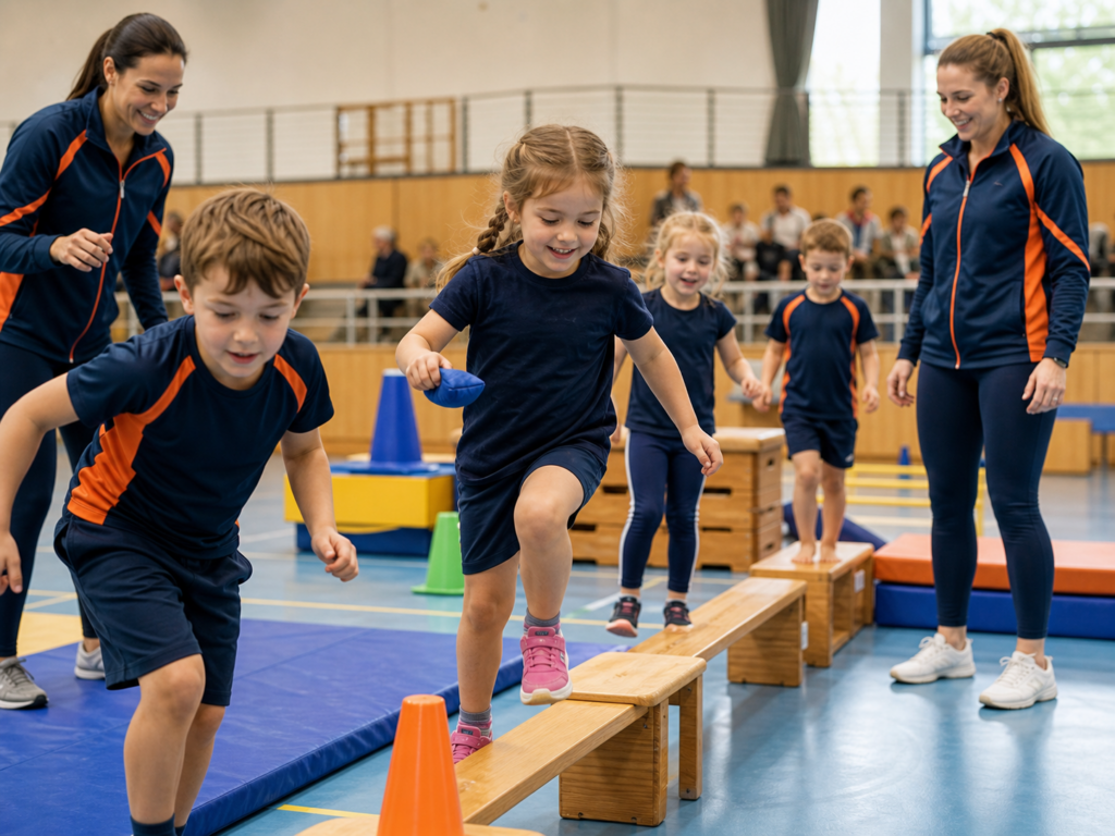 Kinderturnen in der Vereinshalle